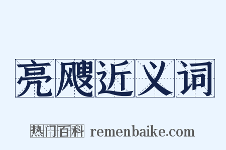 亮飕近义词是什么意思的图片